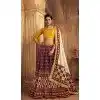 Wine Gaji Silk Sequins Work Traditional Plus Size Lehenga Choli - 10528194477