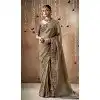Multi Color Dola Silk Sequins Work Designer Wear Plus Size Saree - 10535194518