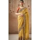Mustard Dola Silk Sequins Work Designer Wear Saree - 10535194520