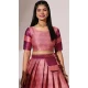 Pink Silk Woven Work Traditional Wear Lehenga Choli - 10552194601