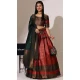 Red Silk Woven Work Traditional Wear Lehenga Choli - 10552194604
