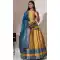 Mustard Silk Woven Work Traditional Wear Lehenga Choli - 10552194605