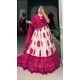 Tussar Silk Bandhani Print Party Wear Lehenga Choli In Pink - 10517194364