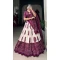 Tussar Silk Bandhani Print Party Wear Lehenga Choli In Wine - 10517194365