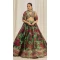 Light Green Organza Digital Printed Designer Wear Lehenga Choli - 10544194564