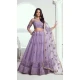 Lavender Net Resham Work Party Wear Lehenga Choli - 10546194573