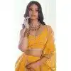 Yellow Net Resham Work Party Wear Plus Size Lehenga Choli - 10546194575