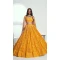 Yellow Net Resham Work Party Wear Lehenga Choli - 10546194575