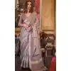 Beige Softweave Digital Printed Party Wear Plus Size Saree - 10566194651