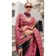 Black Soft Silk Printed Party Wear Saree - 10572194676
