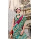 Wine Soft Silk Printed Party Wear Saree - 10572194678