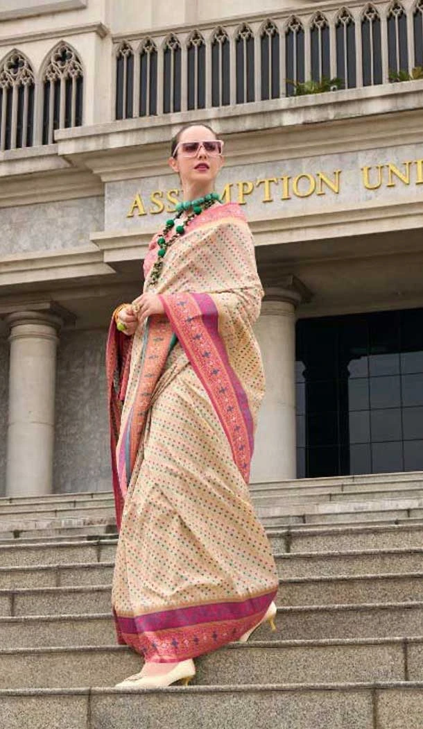 Multi Color Soft Silk Printed Party Wear Saree - 10572194680