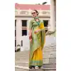 Yellow Soft Silk Printed Party Wear Plus Size Saree - 10572194681
