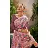 Tissue Silk Printed Party Wear Plus Size Saree In Pink - 10573194683