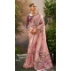 Tissue Silk Printed Party Wear Saree In Pink - 10573194683