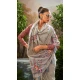 Tissue Silk Printed Party Wear Saree In Grey - 10573194684