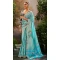 Tissue Silk Printed Party Wear Saree In Sky Blue - 10573194685