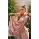 Tissue Silk Printed Party Wear Saree In Peach - 10573194687