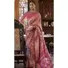 Pink Silk Digital Printed Party Wear Plus Size Saree - 10575194692