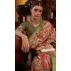 Orange Silk Digital Printed Party Wear Plus Size Saree - 10575194696