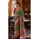 Green Silk Digital Printed Party Wear Saree - 10575194700