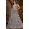 Net Resham Work Wedding Wear Lehenga Choli In Dark Grey - 10576194703