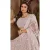 Plus Size Net Resham Work Wedding Wear Lehenga Choli In Purple - 10576194705