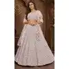 Plus Size Net Resham Work Wedding Wear Lehenga Choli In Purple - 10576194705
