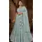 Net Resham Work Wedding Wear Lehenga Choli In Sky Blue - 10576194707