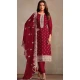 Maroon Organza Resham Work Party Wear Salwar Kameez - 10581194747