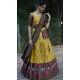 Mustard Lichi Silk Zari Work Traditional Wear Lehenga Choli - 10593194903