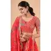 Red Georgette Digital print Work Party Wear Plus Size Lehenga Choli - 10605194966