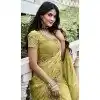 Green Tissue Silk Resham Work Wedding Wear Plus Size Saree - 10616195063