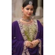 Chinon Sequence Work Readymade Palazzo Salwar Suit In Mehendi Green - 10634195157