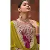 Chinon Sequence Work Readymade Palazzo Salwar Suit In Rani Pink - 10634195160