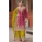 Chinon Sequence Work Readymade Palazzo Salwar Suit In Rani Pink - 10634195160