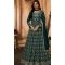 Green Georgette Resham Work Party Wear Gown With Dupatta - 10637195174