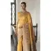 Mustard Silk Woven Work Traditional Traditional Wear Plus Size Saree -10668195347