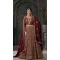 Georgette Sequins Work Wedding Wear Lehenga Choli In Maroon - 10686195451