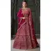 Georgette Sequins Work Wedding Wear Plus Size Lehenga Choli In Pink - 10686195455