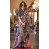 Viscose Mulai Silk Printed Party Wear Plus Size Saree In Multi Color - 10687195459