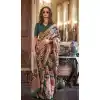 Multi Color Viscose Mulai Silk Printed Party Wear Plus Size Saree - 10687195461