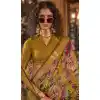 Viscose Mulai Silk Weaving Work Party Wear Plus Size Saree In Multi Color - 10687195465