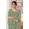 Pure Banarasi Embroidered Wedding Wear Plus Size Saree In Mint Green Color - 10688195469