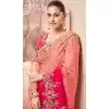 Pure Banarasi Embroidered Wedding Wear Plus Size Saree In Pink - 10688195471