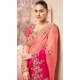 Pure Banarasi Embroidered Wedding Wear Saree In Pink - 10688195471