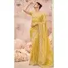 Pure Banarasi Embroidered Wedding Wear Plus Size Saree In Mustard - 10688195473