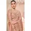 Pure Banarasi Zari Work Wedding Wear Plus Size Saree In Pink - 10688195477