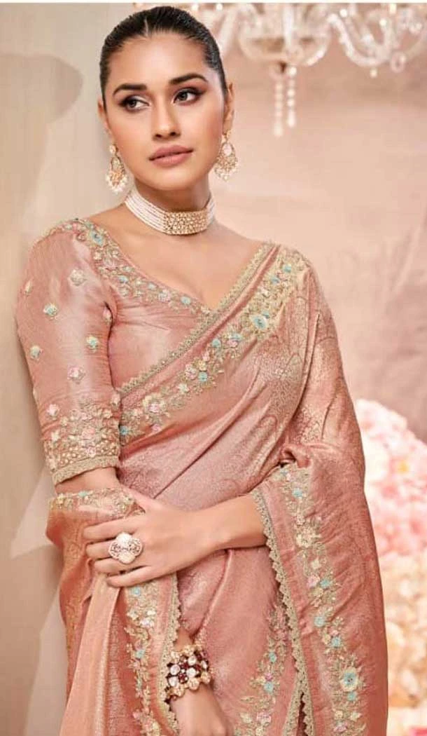 Pure Banarasi Zari Work Wedding Wear Saree In Pink - 10688195477 Pure Banarasi Zari Work Wedding Wear Saree In Pink - 10688195477