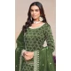 Mehendi Green Gold Crush Resham Work Party Wear Palazzo Suit - 10660195301